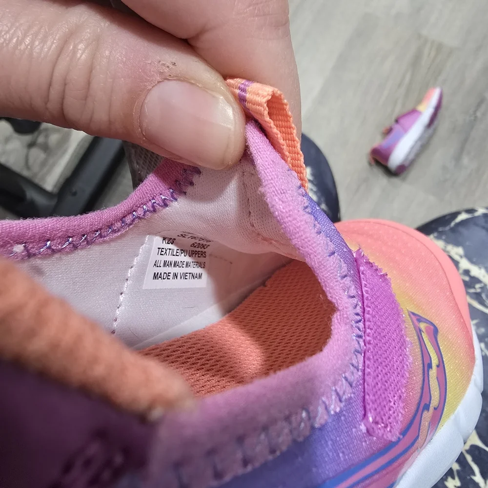 Kids Gradient Pink and Purple Shoes - Picture 5 of 5